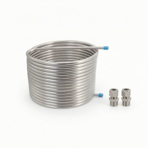 Stainless steel wort chiller - steel,