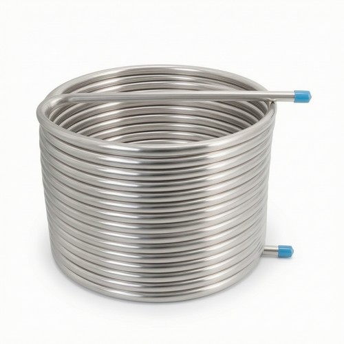 Stainless steel wort chiller - stainless,