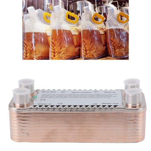 Plate homebrew wort chiller - homebrew,