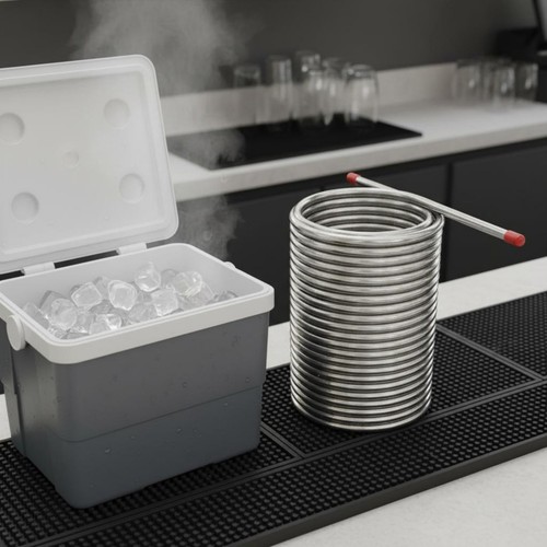 Stainless steel beer chiller - steel,
