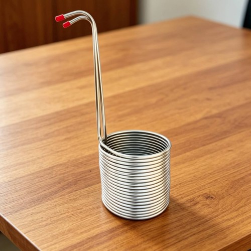 Stainless steel wort chiller - stainless,